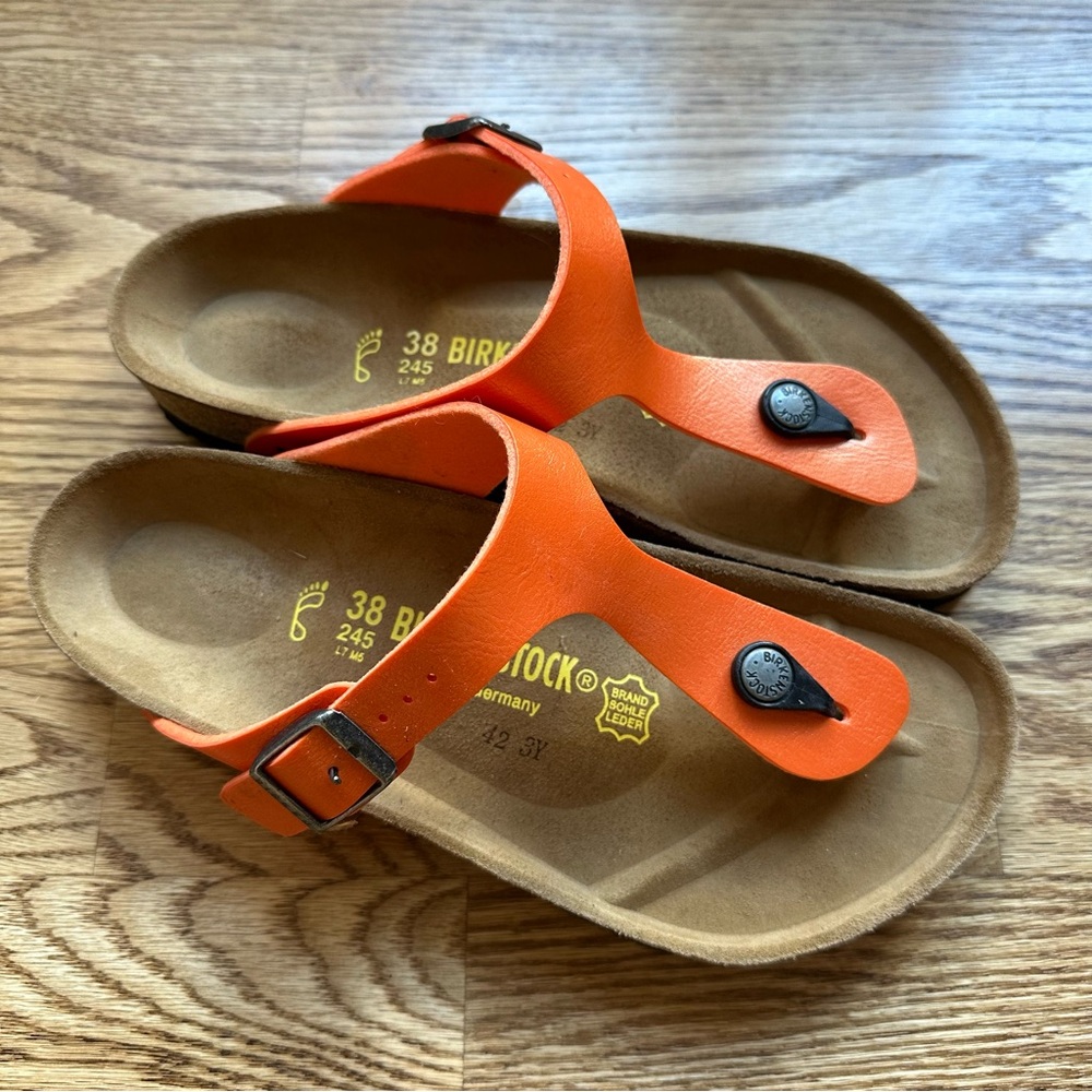 New Birkenstock Gizeh 38R Orange